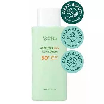 Солнцезащитный лосьон Round Around Green Tea Cica 100 мл (SPF50 +) 1 PCS
