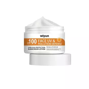 Солнцезащитный лосьон SPF100 безмасляный солнцезащитный лосьон для лица с SPF100 увлажняющий солнцезащитный лосьон для лица и тела освежающий и нежирный One Size