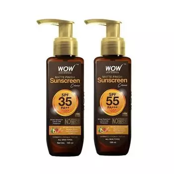 Солнцезащитный матовый финиш Wow Skin Science — комбинированный набор с Spf 35 Pa++ и Spf 55 Pa+++