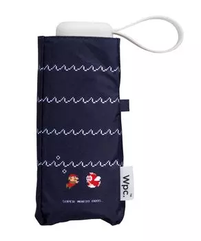 Солнцезащитный мини-зонт Super Mario УФ-защита от солнца и дождя Складной Для [2025] Wpc. Зонт, Затенение, Братья, Темно-синий, 100% Затенение, 100% Защита, UPF50+,