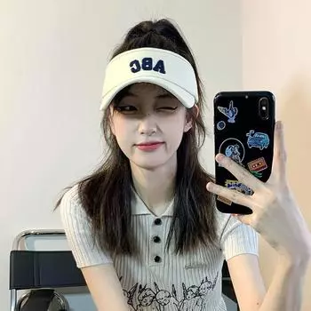 Солнцезащитный пустой верхний кепка детская летняя кепка с буквами ABC без крыши бейсболка беговая спортивная кепка для улицы кепка с тенью мужская one size fits all хаки