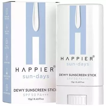 Солнцезащитный стик Happyier SPF 50 PA+++ | Солнцезащитный крем для мужчин и женщин | 13 gm