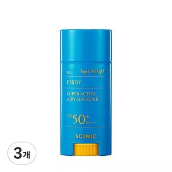 Солнцезащитный стик Scinic Enjoy Super Airy SPF50+ PA++++, 15 г, 3 шт.