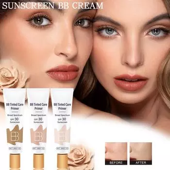 Солнцезащитный увлажняющий крем, эффективный, ровный тон кожи, освежающая текстура, солнцезащитная основа под макияж(30г) One Size