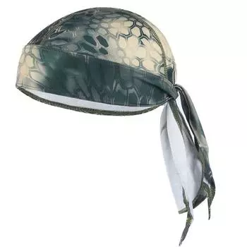 Солнцезащитный велосипедный шлем, быстросохнущая пиратская кепка, головной платок, велосипедная летняя кепка khaki python