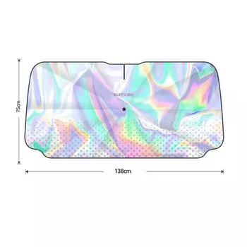 Солнцезащитный зонт на лобовое стекло автомобиля, УФ-блокирующее покрытие, теплоизоляция переднего окна, 360°