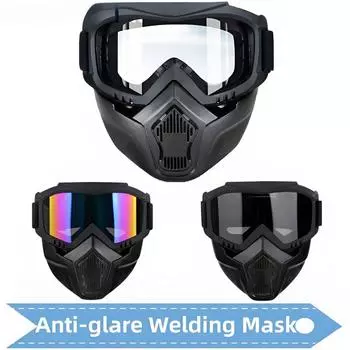 Солнечная энергия Автоматическое затемнение Аргонодуговая сварка TIG Очки Маска сварщика Шлем Оборудование Очки для газовой резки Защитные инструменты