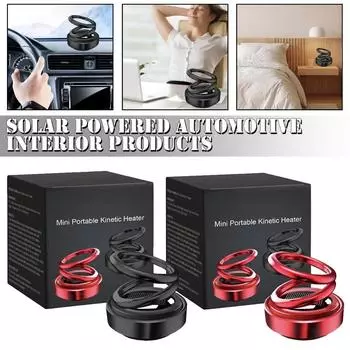 Солнечная энергия автомобиль двойная петля поворотная подвеска приборная панель парфюмерное сиденье освежитель воздуха авто ароматерапия диффузор декор интерьера 1pcs красный