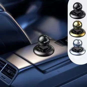 Солнечная энергия, автомобильная ароматерапия, вращение на 360 градусов, освежитель воздуха, креативный натуральный растительный автоматический очиститель воздуха для интерьера чёрный