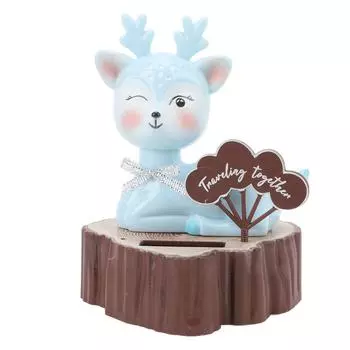 Солнечная энергия качающаяся голова животного милый олень форма автоматическая тряска солнечной энергии автомобильный орнамент