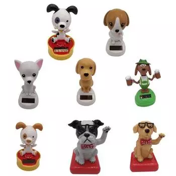 Солнечная энергия танцующая собака в форме приборной панели автомобиля внутренний орнамент украшение дома 3#