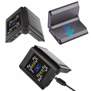 Солнечная энергия TPMS ЖК-дисплей Автомобильная система сигнализации давления в шинах Высокоточная автоматическая охранная система Автомобильная система сигнализации Монитор давления в шинах External