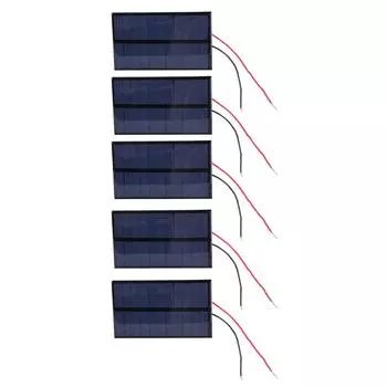 Солнечная эпоксидная панель Поликристаллическая плата Компактная солнечная панель 5 В 120 мА Простая в использовании Энергетические аксессуары для уличных проектов