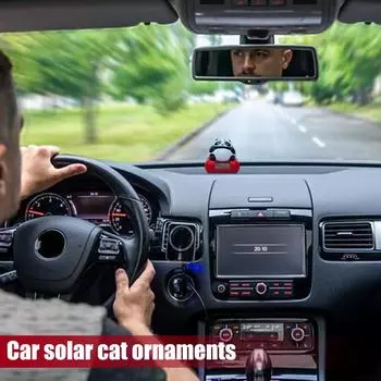 Солнечная батарея танцующая кукла мультфильм животное Солнечная батарея качающаяся авто кукла форма животного авто украшение интерьера для автомобиля