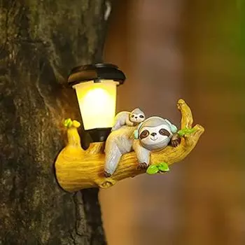 Солнечная фигурка Drawihi, сова и пень, сумка, медведь, солнечный светильник, садовое украшение, садовый предмет, фигурка, датчик света, украшение, водонепроницаемый IP55