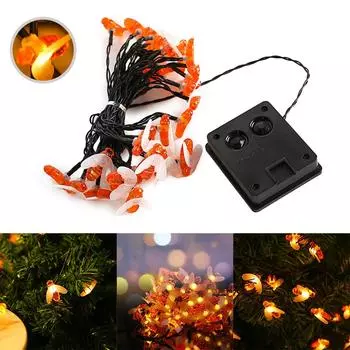 Солнечная гирлянда 3000K IP55 Водонепроницаемая солнечная энергия