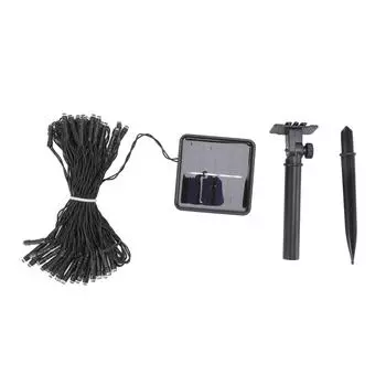 Солнечная гирлянда 50 светодиодов 8 режимов IP65 водонепроницаемая декоративная уличная гирлянда для сада и двора Warm White