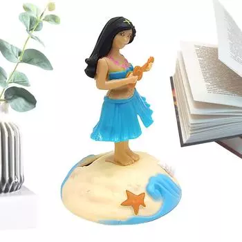 Солнечная игрушка Танцующая хула-девочка на солнечной энергии Качающаяся игрушка-помпон Подарок для украшения автомобиля Новинка Солнечные танцевальные игрушки для детей CHINA