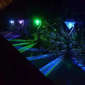 Солнечная изменяющая цвет светодиодная наружная водонепроницаемая лампа Power Yard Garden Light