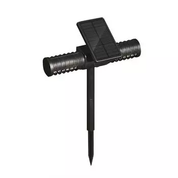 Солнечная лампа для уничтожения насекомых, насекомых, насекомых, лампа для кемпинга, лампа для уничтожения комаров, водонепроницаемая, электрическая с питанием от USB чёрный