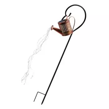 Солнечная лампа Садовый декор Украшение дворовой дорожки Освещение газона Украшение наружного ландшафта Патио Выдолбленные светильники в форме чайника