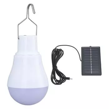 Солнечная лампа, солнечная панель, светодиодная лампа ABS, белый свет, 500 мАч, дизайн с крюком для батареи, солнечный свет для
