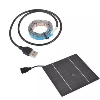 Солнечная лента для выращивания растений Экологичный светодиод 5 Вт с высоким световым потоком Способствует росту Солнечный светодиод для выращивания растений