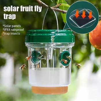 Солнечная ловушка для комаров Садовая ловушка для пчел Ловушка для насекомых Садовая ловушка для плодовых мух Style A синий
