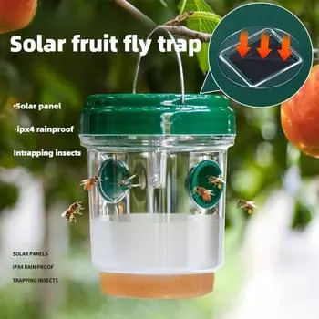 Солнечная ловушка для плодовых мух Ловушка для садовых пчел Ловушка для насекомых-плодовых мух