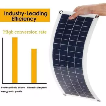 Солнечная панель 12 В, солнечная батарея 10 А, 20 А, 30 А, 60 А, 100 А, контроллер, комплект солнечных пластин для телефона, автофургона, каравана, дома, кемпинга, уличного использования, аккумулятора 12V