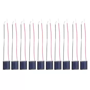 Солнечная панель 1 В 85 мА с проводом, залитая клеем, пластина, солнечная эпоксидная панель, поликристаллическая плата, модуль солнечной системы, долговечный