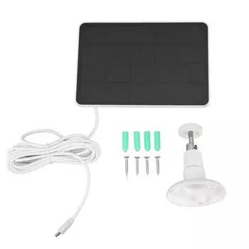 Солнечная панель 4W5V для беспроводной камеры, водонепроницаемая солнечная панель для аккумуляторной батареи, видеонаблюдение