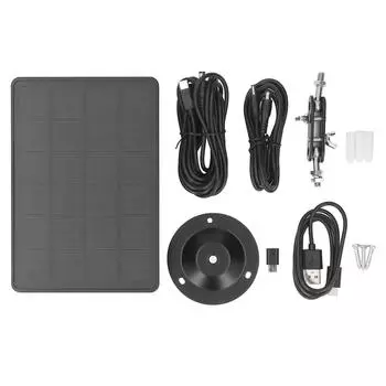 Солнечная панель для камеры слежения 6 В 1,6 А 5 В 2 А 3,2 Вт, водонепроницаемая портативная регулируемая солнечная батарея для