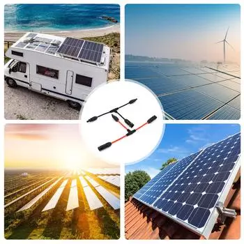 Солнечная панель Т-образные ответвления разъемы 30A 1000V двойной фотоэлектрический провод разветвитель 6мм2 удлинительный кабель пара для энергетических систем