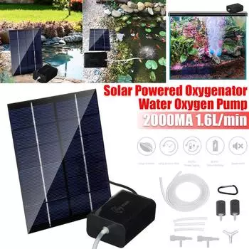 Солнечная панель, водяной насос, садовый бесщеточный пруд, фонтан, бассейн, водяной насос, водяной насос для аквариумных рыб, 1,6 л/мин