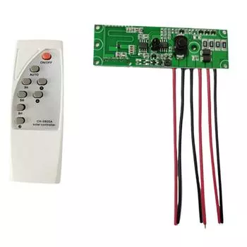 Солнечная плата управления светом Микроволновый радар Индукция человеческого тела +Пульт