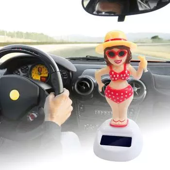 Солнечная пляжная девушка кактус, автоматические качели, украшение интерьера автомобиля, декор приборной панели Beach Girl