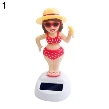 Солнечная пляжная девушка кактус, автоматические качели, украшение интерьера автомобиля, декор приборной панели Beach Girl