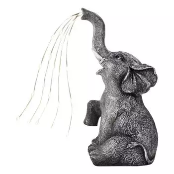 Солнечная садовая фигурка слона со светодиодными гирляндами. Украшение в виде слона для украшения двора, патио и дорожек. Подарки на новоселье. CHINA