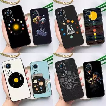 Солнечная система с космическими планетами для Huawei Honor Magic 5 Lite 70 50 X8 X9 a P20 P30 P40 P50 P60 Pro P Smart Nova 9 5T Huawei P30 Lite