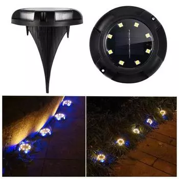 Солнечная светодиодная лампа, автоматическое освещение, создание атмосферы с датчиком освещенности, практичная солнечная светодиодная лампа, уличная лампа для газона, декор для дорожки Warm light