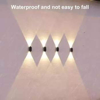 Солнечная светодиодная лампа, полезная, IP65, водонепроницаемая, с автоматическим включением/выключением, солнечная настенная лампа, уличный садовый светильник, дорожка, двор, забор, лампа, солнечная светодиодная лампа