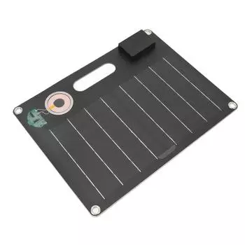 Солнечная зарядная панель Монокристаллический кремний и ABS 2 порта USB Портативная солнечная зарядная панель