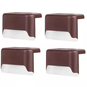 Солнечное освещение, интеллектуальное управление освещением, светодиодный забор для патио warm light коричневый