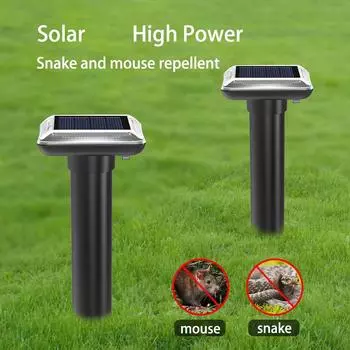 Солнечное средство от крыс, уличное водонепроницаемое ультразвуковое средство от змей для газона, сада, фермы