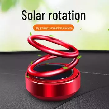 Солнечное вращающееся двойное кольцо для автомобиля Ароматерапия Духи Украшение: Креативное оформление интерьера Cologne scent diffuser