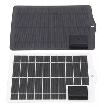 Солнечное зарядное устройство 3,5 Вт 5 В монокристаллическое кремниевое портативное солнечное зарядное устройство для электронных устройств 5 В Black