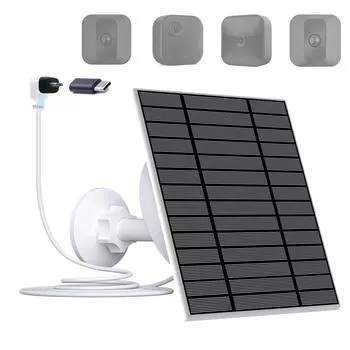 Солнечное зарядное устройство 5 Вт/8 Вт для Blink XT, XT2 и New Outdoor (Часть 1) 5W solar panel (battery not included)