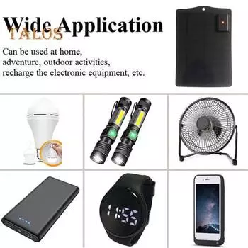 Солнечное зарядное устройство с высокой эффективностью, выходом USB, водонепроницаемое, быстрая зарядка, надежное многофункциональное зарядное устройство для нескольких устройств белый