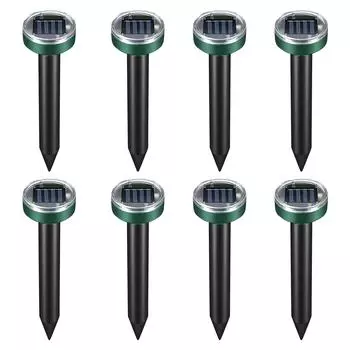 Солнечные батареи для удаления кротов и сурков, колья, уличные отпугивающие шипы, полевки вместо ловушек, убийцы для сада и двора, водонепроницаемые One Size зелёный